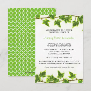 Green Ivy - Bridal Shower Invitation