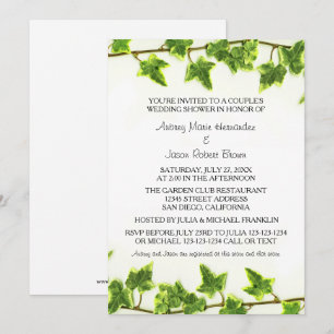 Green Ivy - Couple's Wedding Shower Invitation