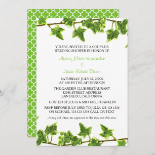 Green Ivy - Couple's Wedding Shower Invitation