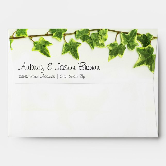 Green Ivy - Envelope (Back (Top Flap))