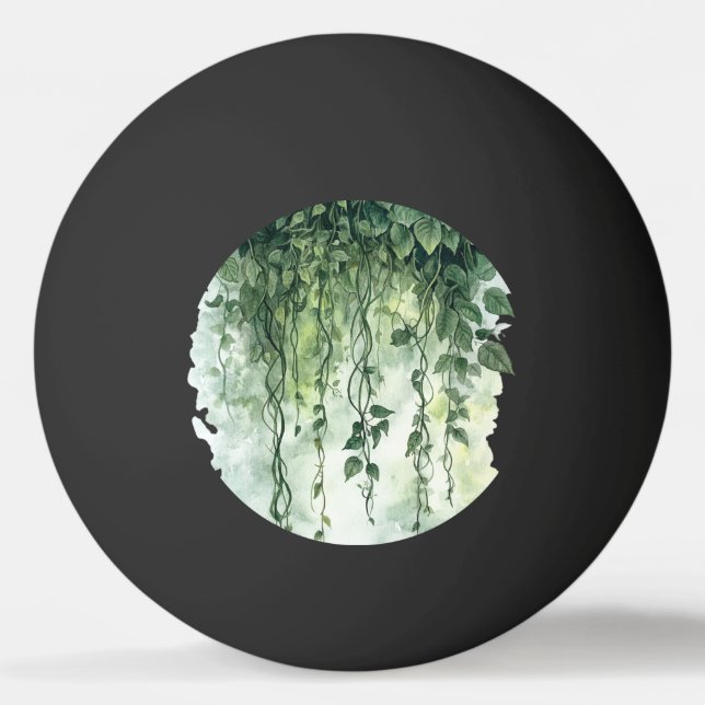 Green Ivy Leopard  Ping Pong Ball (Front)