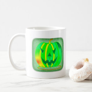 Green Jack o'lantern Halloween Thunder_Cove Coffee Mug
