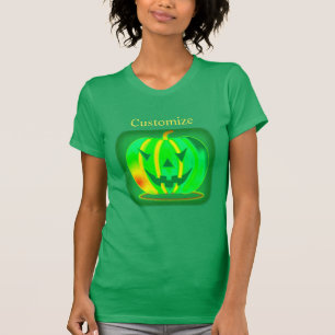 Green Jack o'lantern Halloween Thunder_Cove T-Shirt