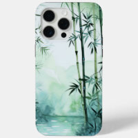 Green Japandi Watercolour Bamboo Design