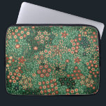Green Japanese flower background traditional flora Laptop Sleeve<br><div class="desc">Green Japanese flower background traditional floral nature plant pattern</div>