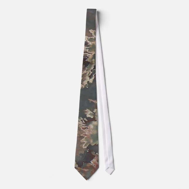 Green Jasper Geode 2 Tie (Front)
