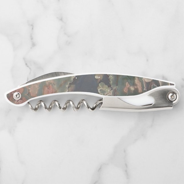 Green Jasper Stone Look  Corkscrew (Back)