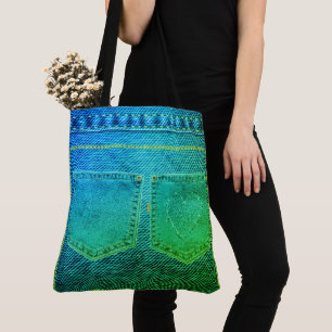 Green Jeans Look Carry-all Tote Bag