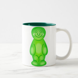 Green Jelly Baby Two-Tone Coffee Mug