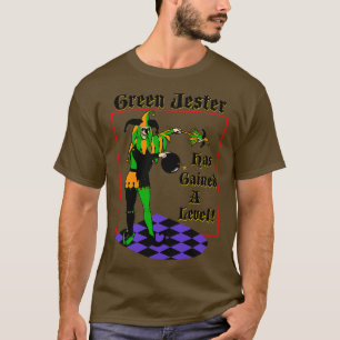 Green Jester Has Gained A Level Retro 90s 2000s Vi T-Shirt