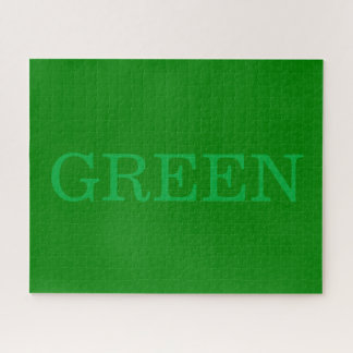 green jigsaw puzzle