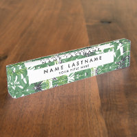 Green Jungle Leaves Tropical Nature Pattern White