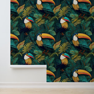 Green Jungle Toucan Tropical Bird Wallpaper