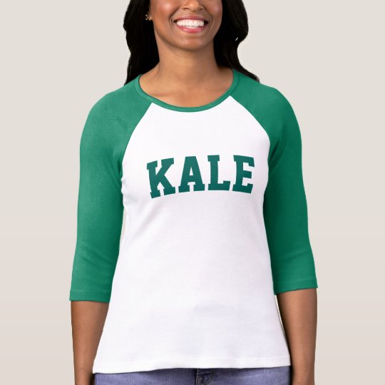 Green KALE University Bella 3/4i Sleeve Raglan Tee