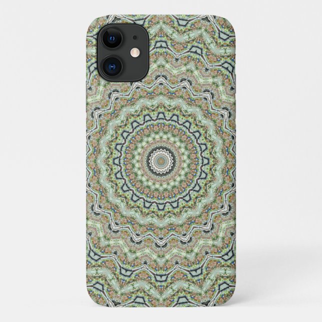 Green kaleidoscope Case-Mate iPhone case (Back)