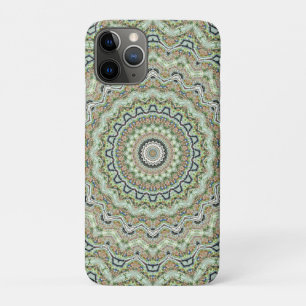 Green kaleidoscope iPhone 11 pro case