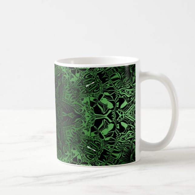 Green Kaleidoscope Coffee Mug (Right)