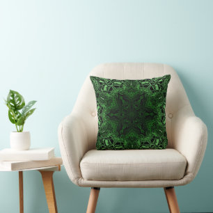 Green Kaleidoscope Cushion