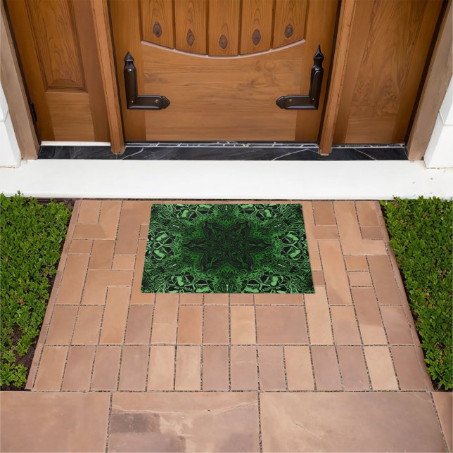Green Kaleidoscope Doormat (Outdoor)
