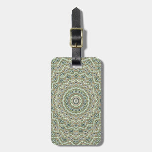 Green Kaleidoscope Luggage Tag