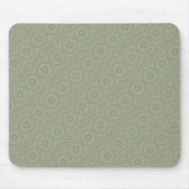 Green kaleidoscope mouse mat (Front)