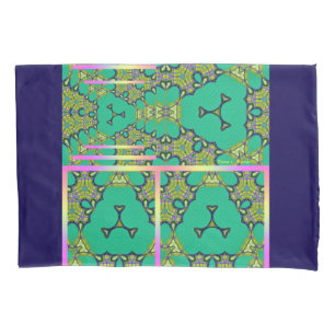 Green Kaleidoscope Pair Pillowcase