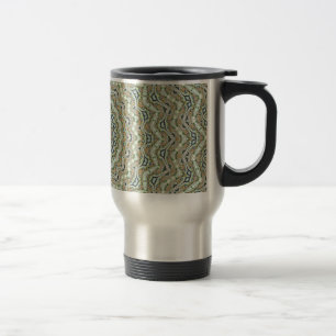 Green Kaleidoscope Travel Mug