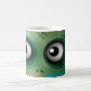 Green Kawaii Monster Coffee Mug