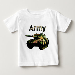 Green Khaki Army Tank, Baby T-Shirt