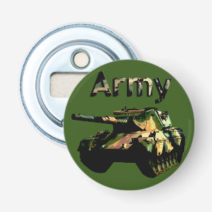 Green Khaki Army Tank, Bottle Opener