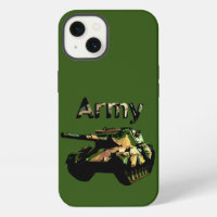 Green Khaki Army Tank, iPhone 13 Case