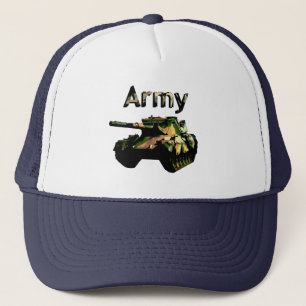 Green Khaki Army Tank, Truckers Hat