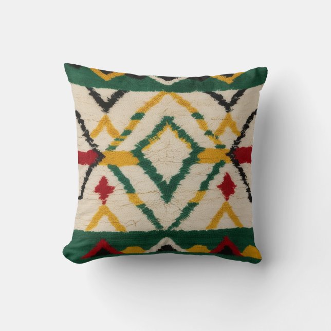 Green Kilim Pillow: The Perfect Accent  Cushion (Front)