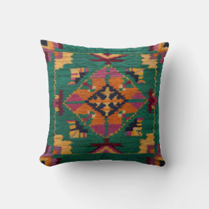 Green Kilim Pillows: A Touch of Nature for Modern  Cushion