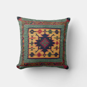 Green Kilim Throw Pillows: A Perfect Balance  Cushion