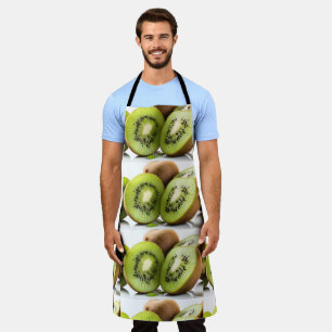 Green kiwi fruit apron