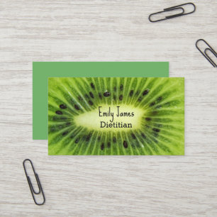 Green kiwi fruit business card