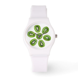 Green Kiwi Pattern Watch