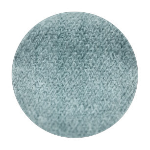 Green Knitted Texture: Trendy Background Cutting Board