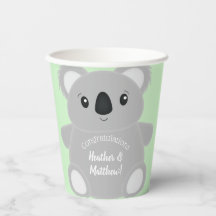 Green Koala Bear Baby Shower