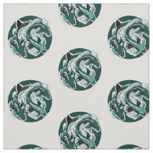 Green Koi Fabric