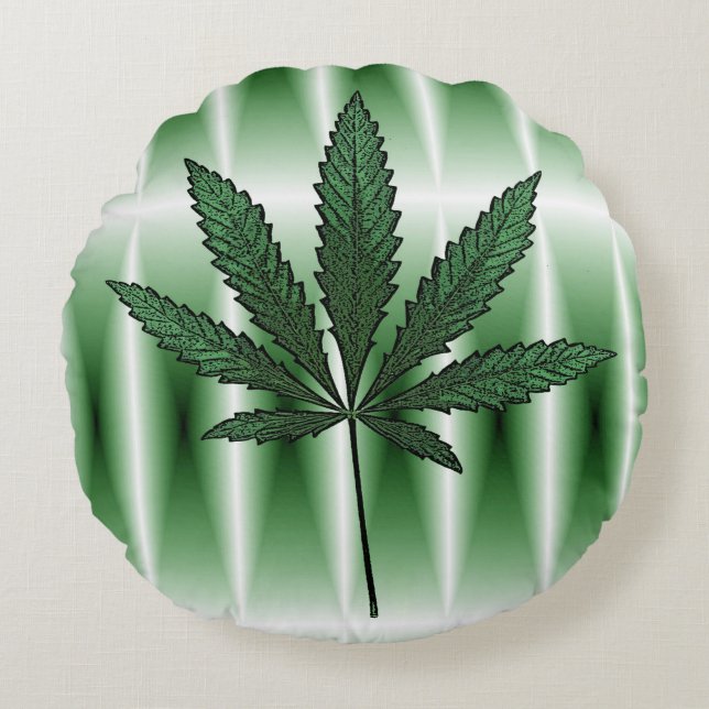 Green Kush..... Round Cushion (Front)