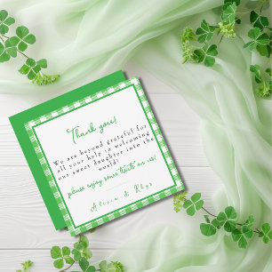 Green Labour & Delivery NICU Hospital  Thank You Card