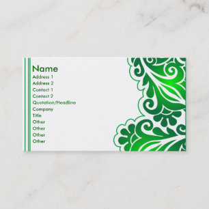 green lace_4 business card