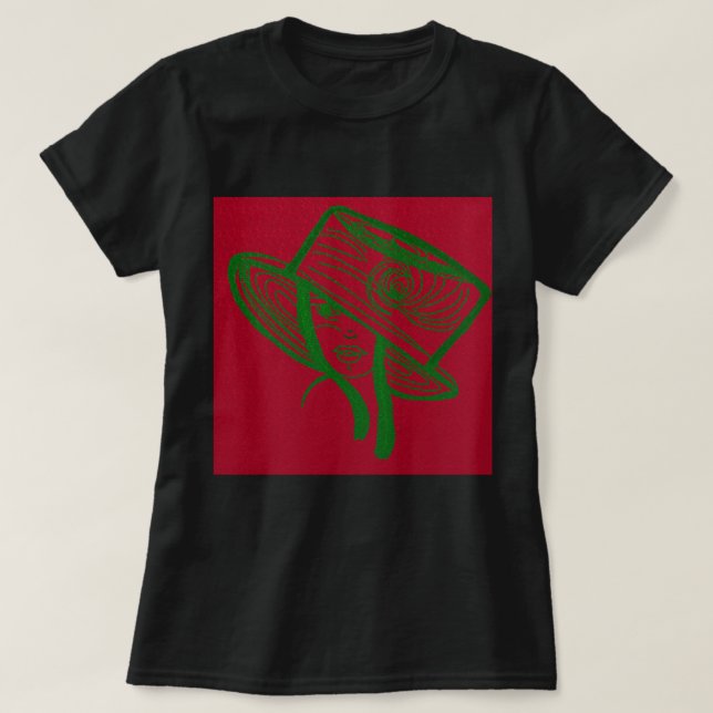 Green Lady T-Shirt (Design Front)
