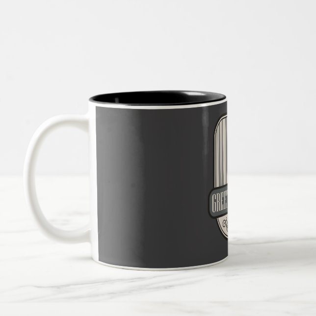 Green Lake Loop - Michigan  Two-Tone Coffee Mug (Left)