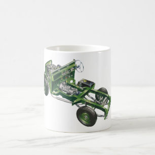 Green Landy Land Rover Cutaway Hiking Duck Mug