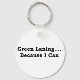 Green laning black key ring