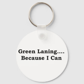 Green laning black key ring