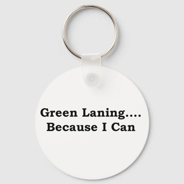 Green laning black key ring (Front)